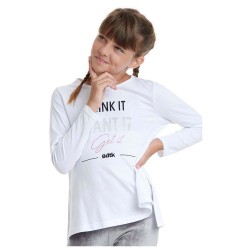 BODYTALK ΜΠΛΟΥΖΑ ΤΗΙΝΚ IT WANT IT GET IT 1202-701626 WHITE